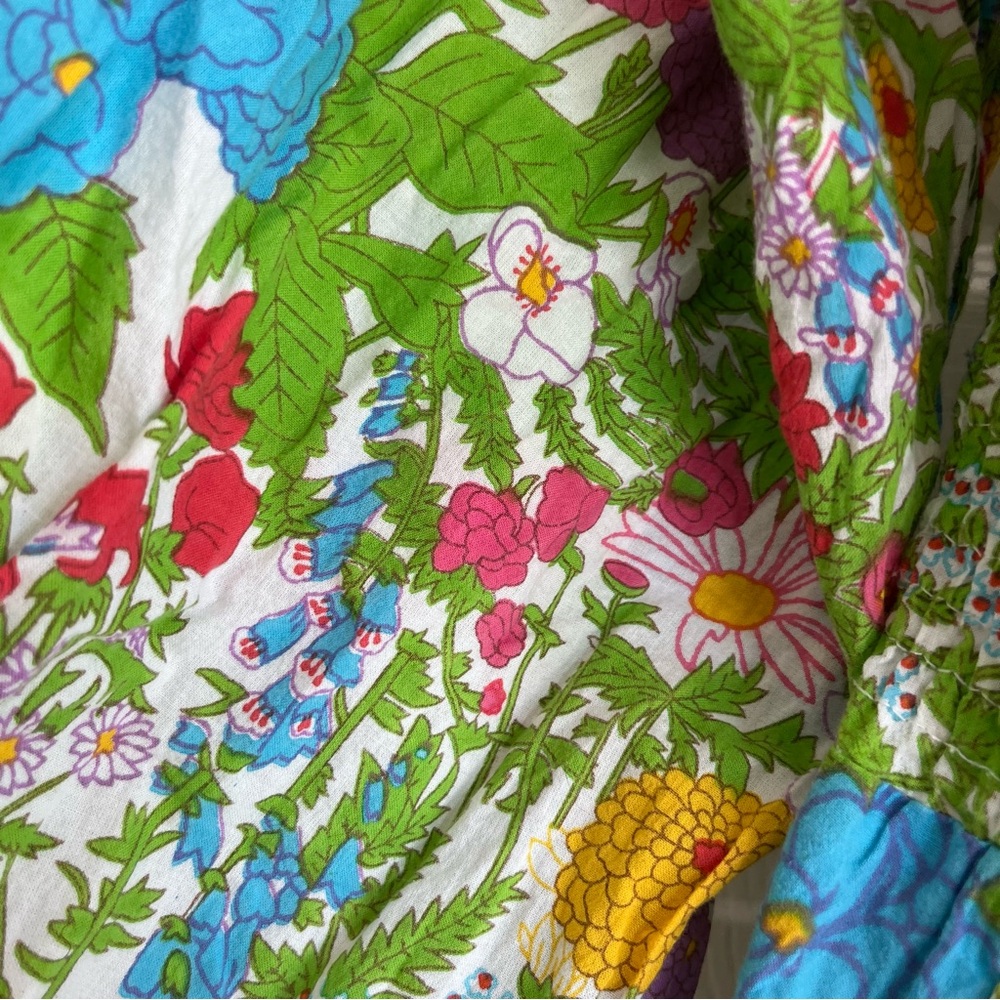 Mille Calista Mini Dress in Summer Garden Smocked Floral Dress - Picture 9 of 10